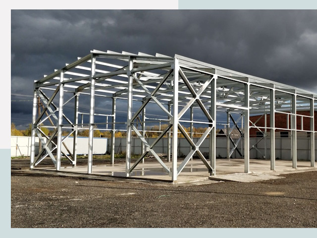 Двускатные ангары в Кисловодск от 642 руб. за квадрат