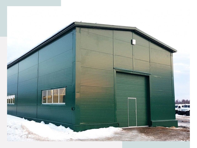 Двускатные ангары в Кисловодске