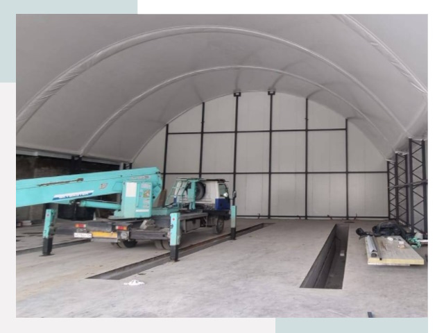 Внутреннее оснащение ангаров в Кисловодске