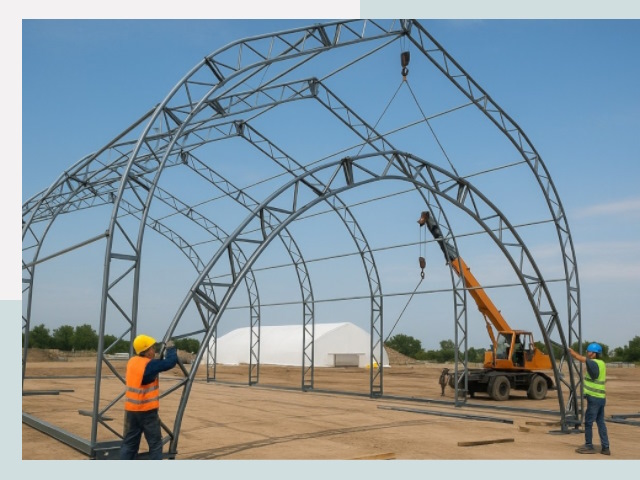 Монтаж ангаров в Кисловодске от 642 руб. - Надежно и быстро